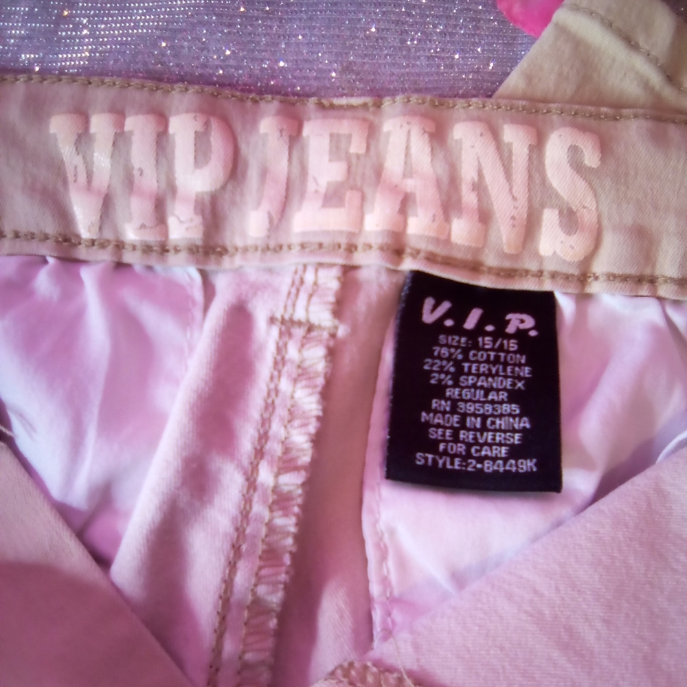 #053👉🏼Women's/Teens Cream Pants Straight Leg - Picture 3 of 5
